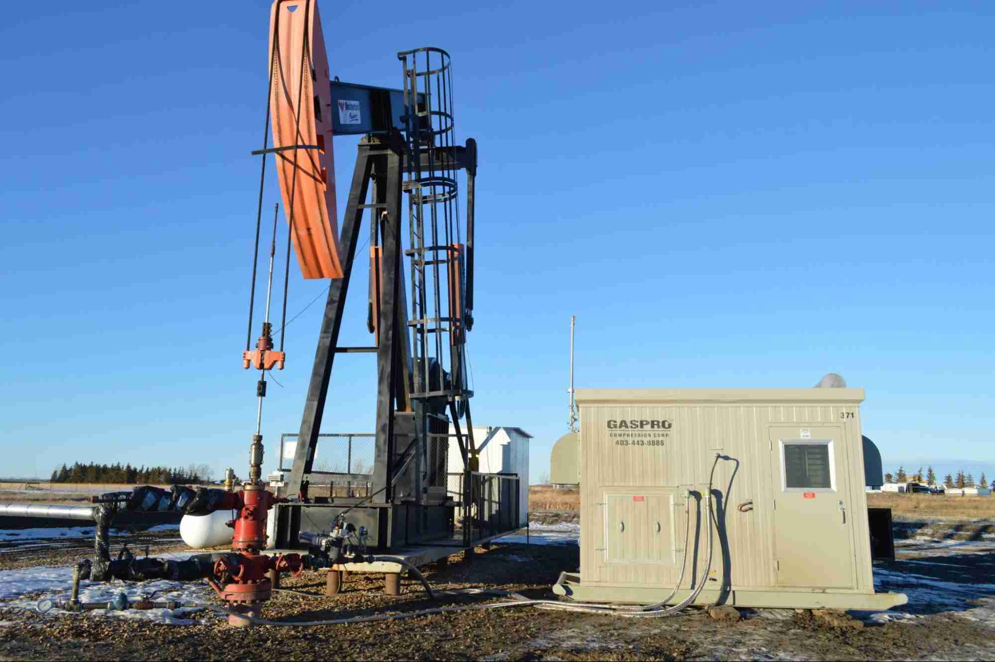 Gas compression unit designed for emission reduction and sustainable energy operations.